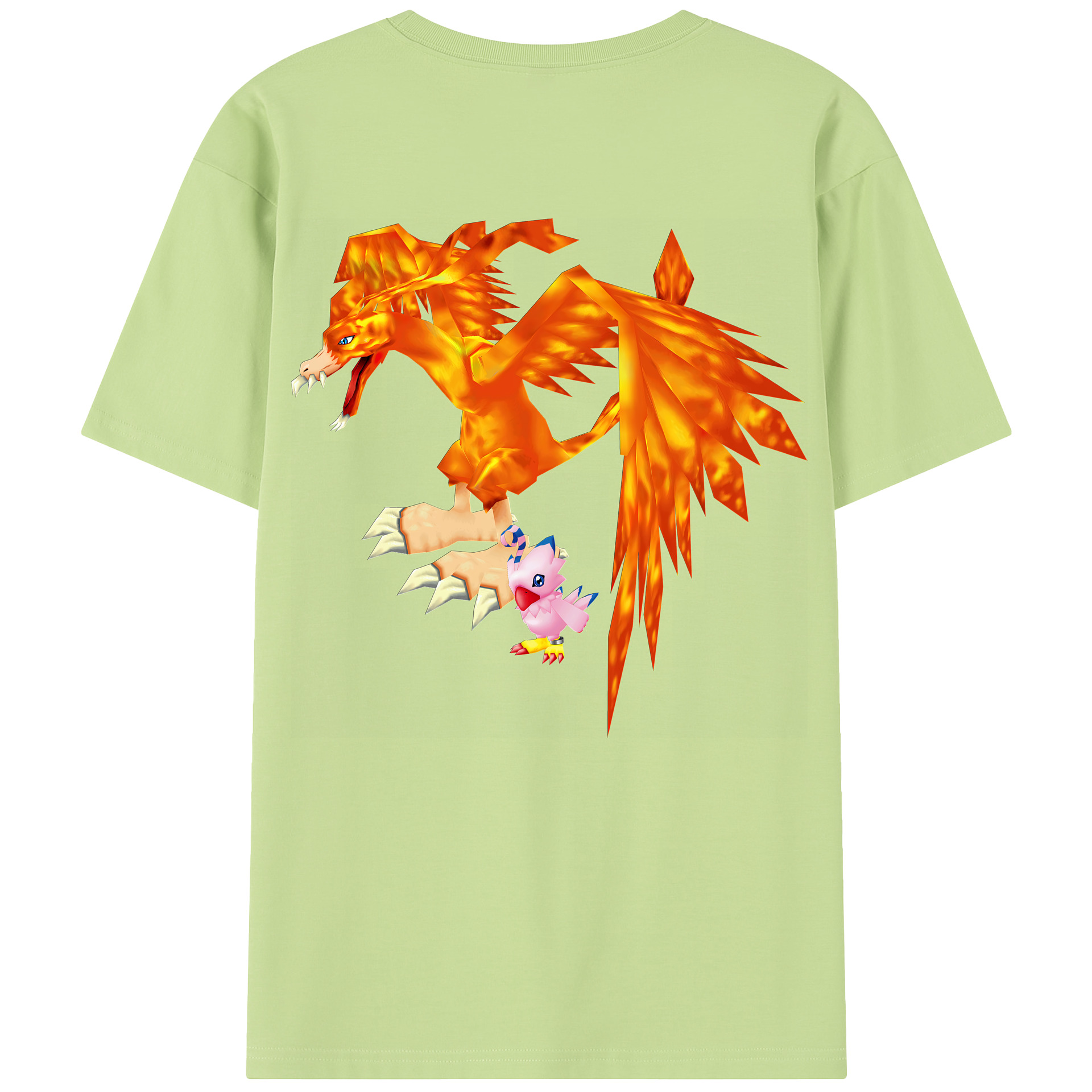 （画像用） Digimon デジタルモンスター/デジモン 綿100％半袖Tシャツ（背面プリント）